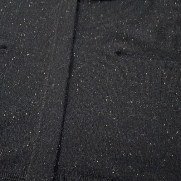 Navy Merino Wool With Coloured Sprinkle Open Cardigan - Picture 6 of 6